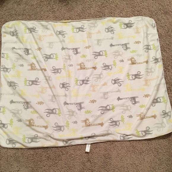 cloud island Bedding Cloud Island Gender Neutral Zoo Baby Blanket